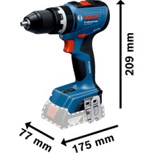 Bosch Gsb 18V-65 Akülü Darbeli Matkap (2X2.0AH + 1X3.0AH) (0 601 9n3 100)