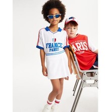 Koton Polo Yaka Tişört Kısa Kollu Baskılı Renk Bloklu