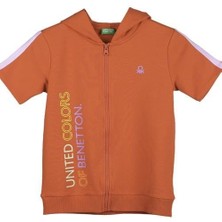 United Colors Of Benetton Kız Çocuk Kapüşonlu Sweatshirt