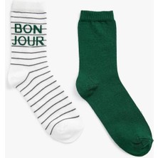 Koton 2'li Baskılı Çorap Seti