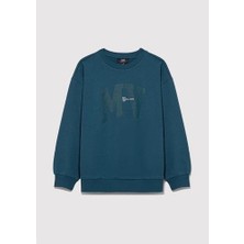 Mavi Mv Logo Baskılı Kapüşonlu Yeşil Sweatshirt6S10054-70754