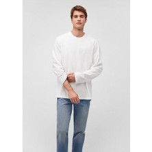 Mavi Beyaz Uzun Kollu Basic TIŞÖRT0612403-70057