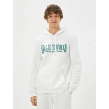 Koton Kolej Sweat Kapşonlu Kanguru Cep Detaylı Uzun Kollu