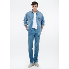 Mavi Erkek Marcus Premium Jean Pantolon Zımparalı Yumuşak Kumaş 0035134584 Klasik Kesim