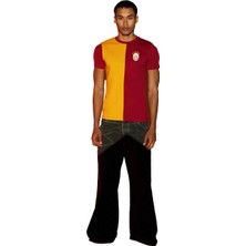 Galatasaray Lisanslı Sarı - Kırmızı 5 Yıldız T-Shirt Forma Şampiyonluk Modeli