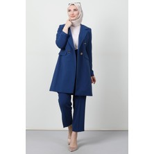 Blazer Ceket Takım Koyu Mavi
