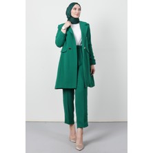 Blazer Ceket Takım Yeşil