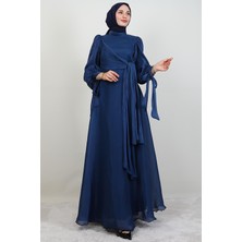 Giza Store Sümbül Tesettür Elbise Lacivert