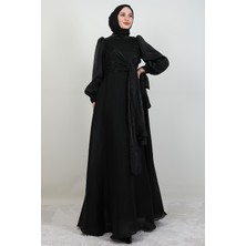 Giza Store Sümbül Tesettür Elbise Siyah