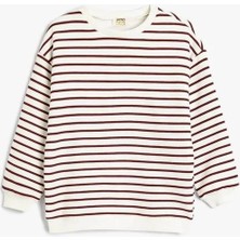 Koton Kız Çocuk Sweatshirt Beyaz 5WKG10267AK
