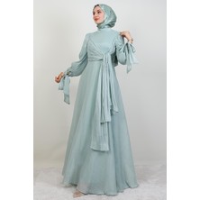 Giza Store Sümbül Tesettür Elbise Açık Mint