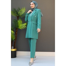 Blazer Ceket Takım Mint