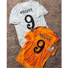 R.e.a.l M.a.d.r.i.d 2024/25 Yeni Sezon #9 Mbappe Deplasman & Iç Saha Forması (Turuncu) 2 Li Set