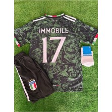 Ciro Immobile 17 Italya 2023-24 Sezon Michelengelo Tasarımlı Özel Konsept Çocuk Forması 4'lü Set