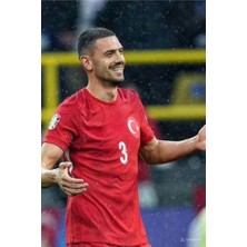 Türkiye Euro 2024 Merih Demiral 3 Numara Yetişkin Forması (Kırmızı)