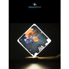 Space-Astronot Avize-Led AVIZE-25WATT-30CM x 30CM, Çocuk Odası Avize, Avize Modelleri