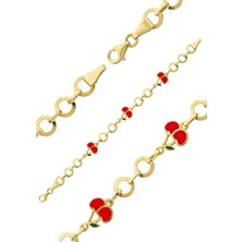 Kiraz Altın Çocuk Bileklik