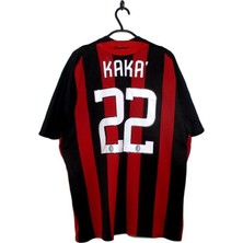 Jersey Ac Milan #22 Kaka Leite 2008-09 Uefa Cup Futbol Forması