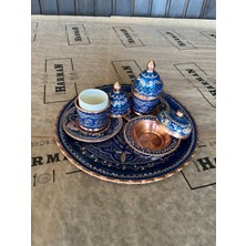 Erzincan El Işlemeli 2'li Bakır Kahve Fincanı