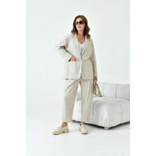 Garmi Kadın Deri Takım Beige