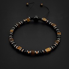 Doğal Taş Bileklik, Küp Kaplan Gözü, Akik Taşı ve Hematit Taşı Bileklik, Erkek Bileklik, Kadın Bileklik