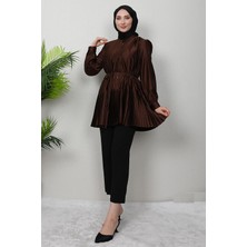 Altı Piliseli Gömlek Acı Kahve