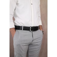 Papuç Sepeti SMT-4415 Erkek Hakiki Deri Klasik Kot Kemeri