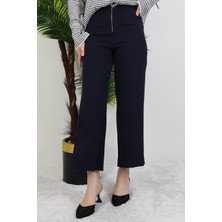 Giza Store Önden Fermuarlı Pantolon Lacivert