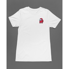 Bumeta Mini Imposter Kırmızı Mürettebat Among Us Unisex Tişört T-Shirt