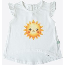 Organik Mellow 2'li T-Shirt Beyaz Pembe