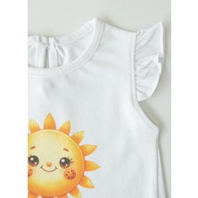Organik Mellow 2'li T-Shirt Beyaz Pembe