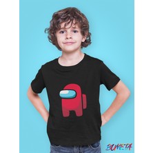 Bumeta Mini Imposter Kırmızı Mürettebat Among Us Çocuk Tişört T-Shirt