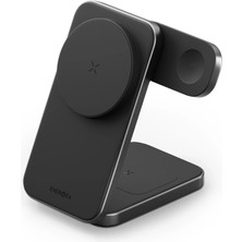 Energea Magtrio Plus 3in1 Katlanabilir 15W Telefon Saat Airpods Masaüstü Hızlı Şarj Standı