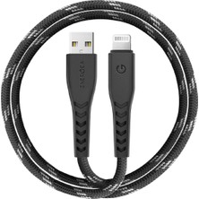 Energea iPad iPhone C89 Nyloflex 1.5m 3A USB To Lightning Hızlı Şarj Kablosu