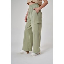 Exuma Kadın Yeşil Pantolon 1523021-YEŞİL