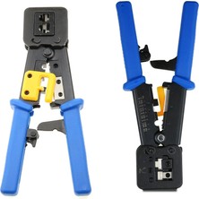 Yeni Nesil RJ45 Pense EZRJ45 Sıkma Pensesi RJ11 RJ12 RJ45 Ethernet Konektörü Sıkma Kesme Pensesi  Çok Fonksiyonlu Network Pensesi