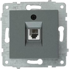 Ovivo Grano Füme  Numeris RJ11-623 Kabl Modül+Kapa (Ürün Çerçevesizdir)