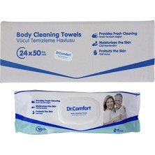 Dr. Comfort - Vücut Temizleme Havlusu 50 Adet 1 Paket - 24 Paket