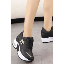 Mdl 1502 Gizli Topuklu Bağcıklı Spor Ayakkabı