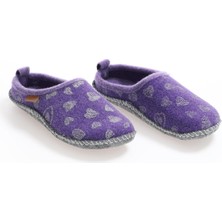 Gezer 12940 Kadın Keçe Kumaş Sessiz Taban Ev-Halı Terliği