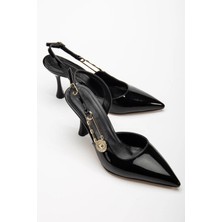 Papuç Sepeti MÇ025 Kadın Klasik 8,5 cm Topuklu Ayakkabı