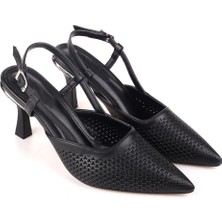 Papuç Sepeti 4706 Kadın 8 cm Topuklu Ayakkabı