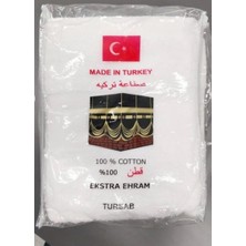 Tawlu Türsab Ihram | Saçaksız %100 Pamuk | | Örme Yetişkin Ihram | | Ince Paket | | 2 Parça | | Organik |