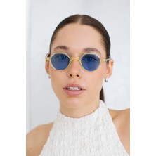 Paula Yellow Leopard Blue Güneş Gözlüğü