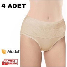 Belinay 4 Adet 0193 Yüksek Bel Toparlayıcı Kadın Külot