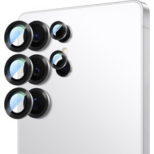 Case World Galaxy S25 Ultra Uyumlu Alloy Serisi Oleofobik Anti Reflective Kamera Lens Koruyucu Gümüş