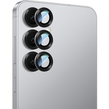 Case World Galaxy S25 Uyumlu Alloy Serisi Oleofobik Anti Reflective Kamera Lens Koruyucu Gümüş