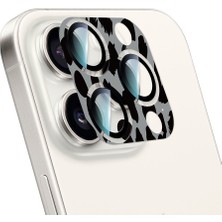Case World iPhone 16 Pro Max Uyumlu Crystal Color Serisi Full Kamera Lens Koruyucu Gri