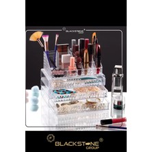 Teknotrust Beyaz 3 Çekmeceli Çok Amaçlı Düzenleyici Organizer Kozmetik Saklama