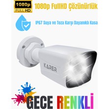 Exitcam 4'lü Ahd Kamera Seti 1080P Fullhd Gece Renkli IP67 + 4ch Dvr + 100M Kablo + HDD